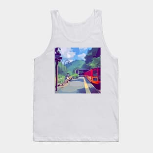 Train in Japan Tank Top